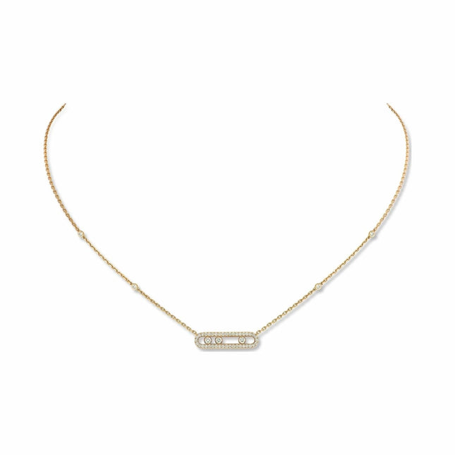 BABY MOVE DIAMOND PAVED NECKLACE