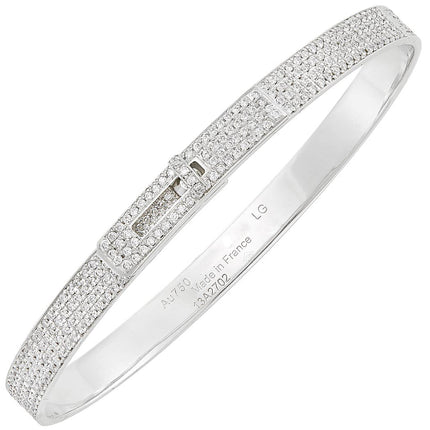 HM KELLY BRACELET IN SILVER AND FULL PAVE DIAMOND