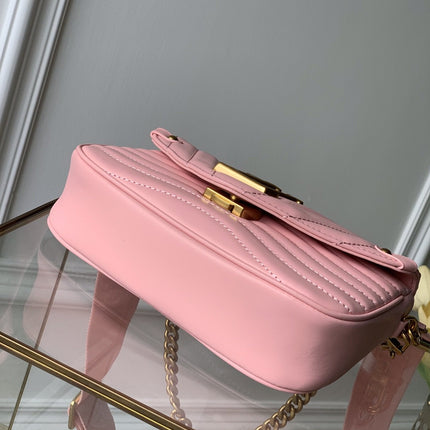 MULTI-POCHETTE PINK CALFKIN 19CM CROSS BODY BAG