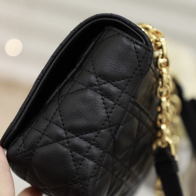 SMALL CARO BAG BALCK SUPPLE CANNAGE CALFSKIN