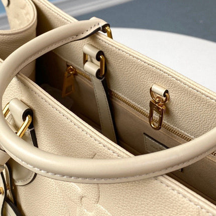 ONTHEGO GM 41 CREAM MONOGRAM EMPREINTE GIANT CANVAS