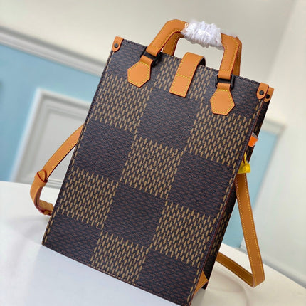 MINI TOTE 25 GIANT DAMIER EBENE