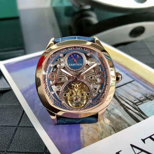 DRIVE DE CARTIE ROSE GOLD CASE SKELETON 43MM