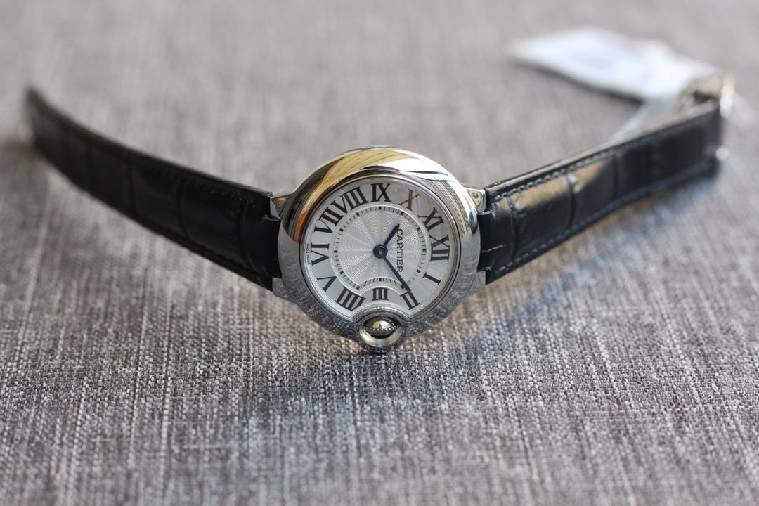 BALLON BLEU 28MM QUARTZ BLACK LEATHER