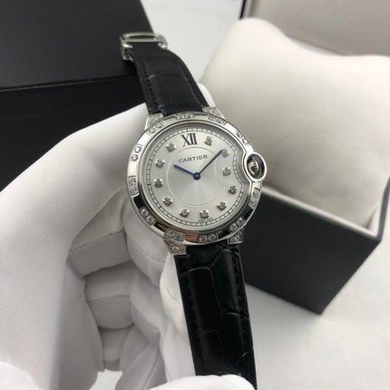 BALLON BLEU 36MM STEEL CASE DIAMOND NUMERALS