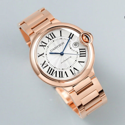 BALLON BLEU DATE ROSE GOLD WHITE DIAL