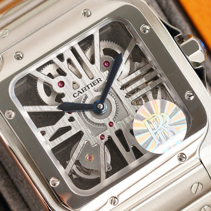 SANTOS DE CARTIE STAINLES STEEL SKELETON DIAL