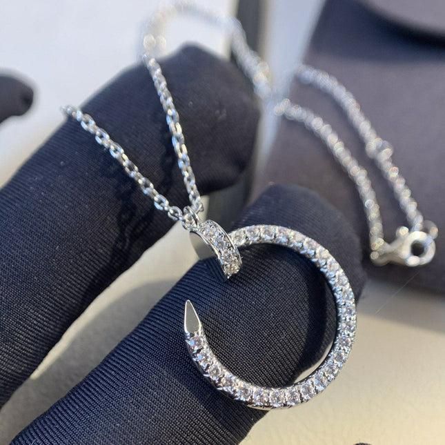 JUSTE NECKLACE 2.2MM SILVER FULL DIAMONDS