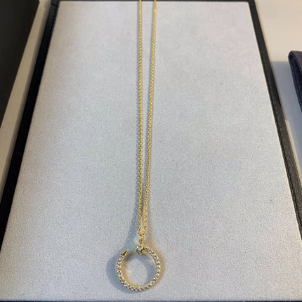 JUSTE NECKLACE 2.2MM GOLD FULL DIAMONDS