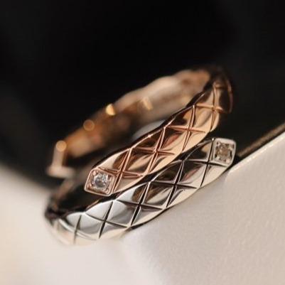 CRUSH TOI ET MOI RING SILVER PINK GOLD