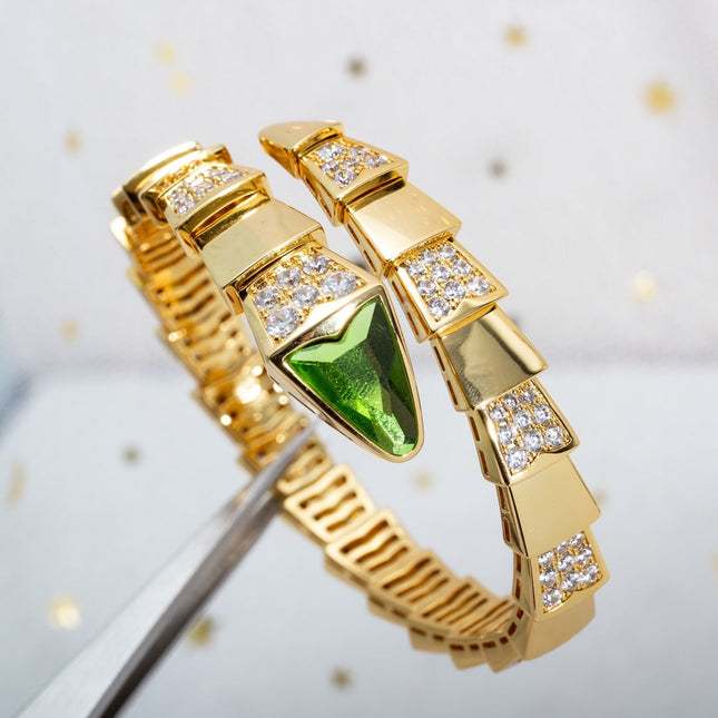 SERPENTI BRACELET 6.8MM GOLD DIAMOND