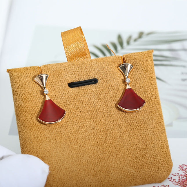 DREAM CARNELIAN PINK GOLD EARRINGS