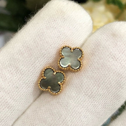 CLOVER MINI GOLD EARRINGS