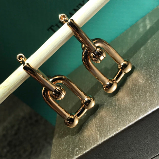 HARDWARE DROP EARRINGS DOUBLE LINK