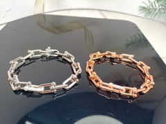 HARDWEAR BRACELET PINK GOLD AND SILVER DIAMOND