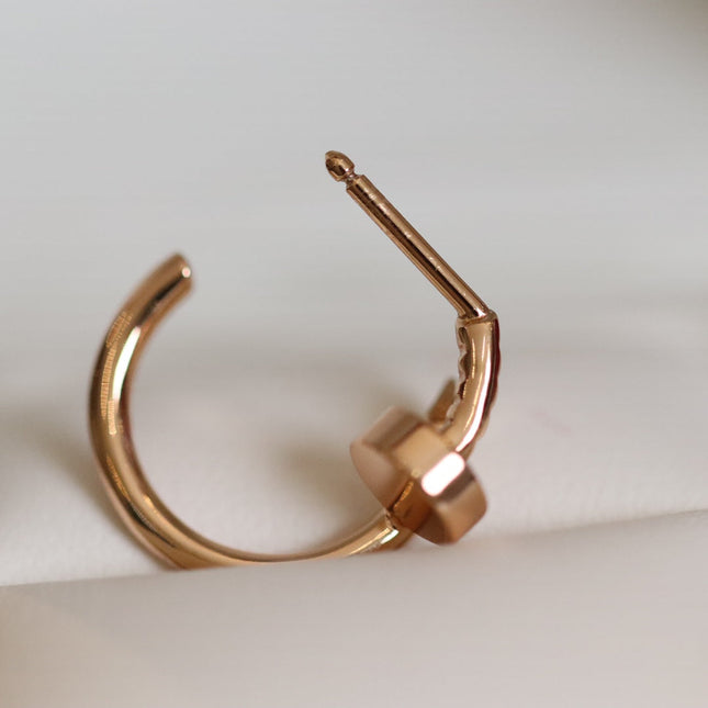 JUSTE EARRINGS PINK GOLD