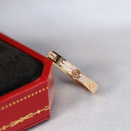 LOVE RING 2.65MM GOLD DIAMOND