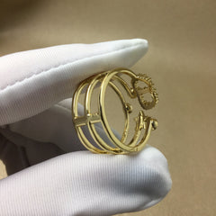CD SHINY D RING GOLD