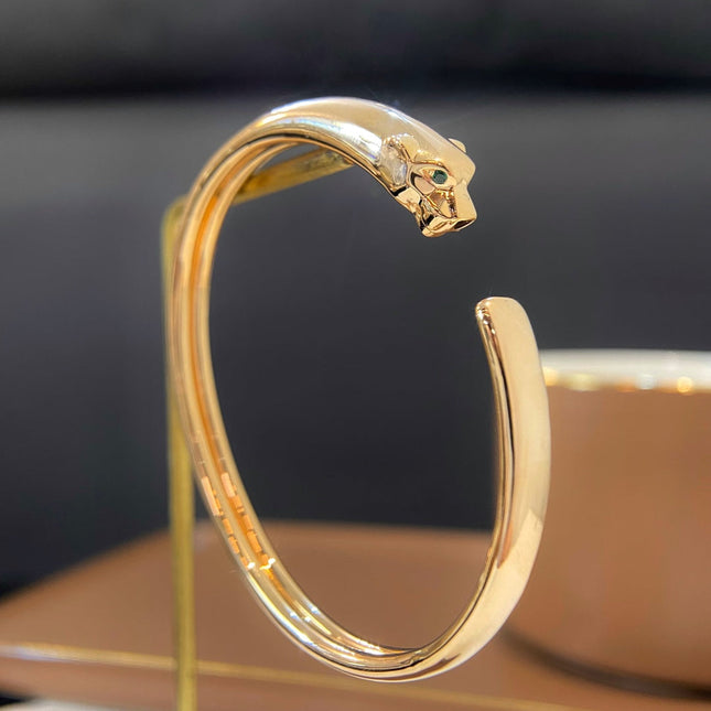 PANTHERE GOLD OPEN BRACELET