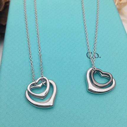 OPEN HEART SILVER NECKLACE