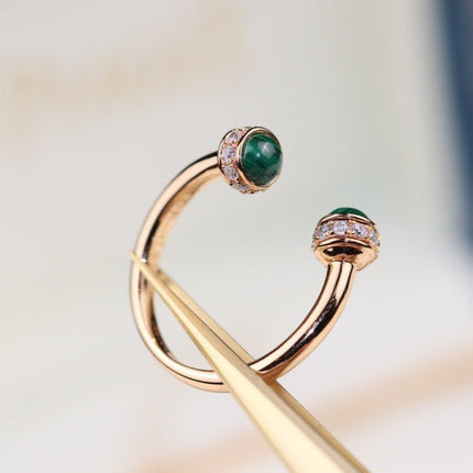 POSSEISION MALACHITE DIAMOND RING