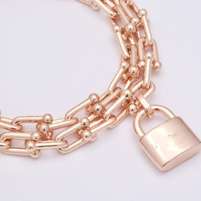 HARDWEAR WRAP PINK GOLD BRACELET