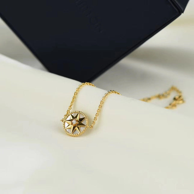 STAR DIAMOND MOP GOLD NECKLACE