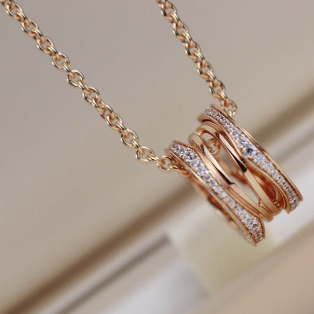 ZERO 1 PINK GOLD NECKLACE