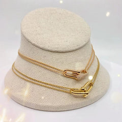 HARDWEAR GOLD DOUBLE LINK NECKLACE