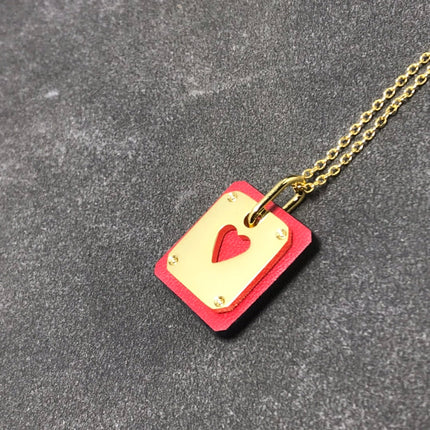 ADC GOLD NECKLACE LEATHER