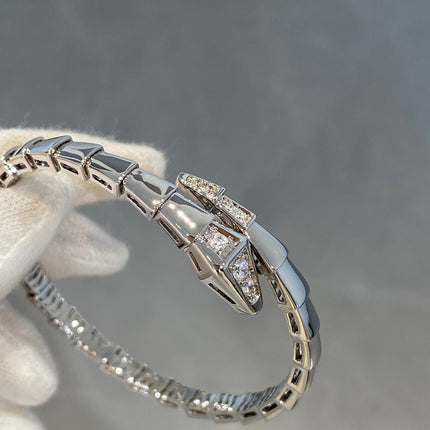 SERPENTI BRACELET DIAMONDS SILVER