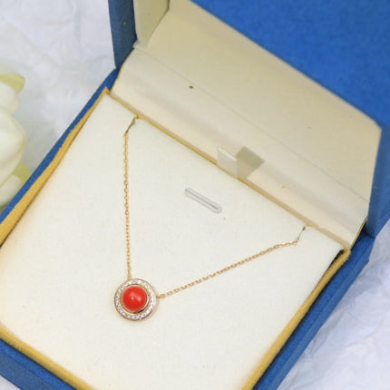 POSSEISION CARNELIAN DIAMOND NECKLACE