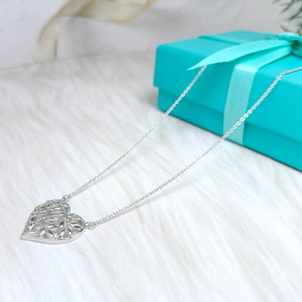 HEART LEAF PEDANT NECKLACE