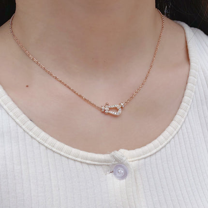 FORCE 10 PINK GOLD DIAMOND NECKLACE