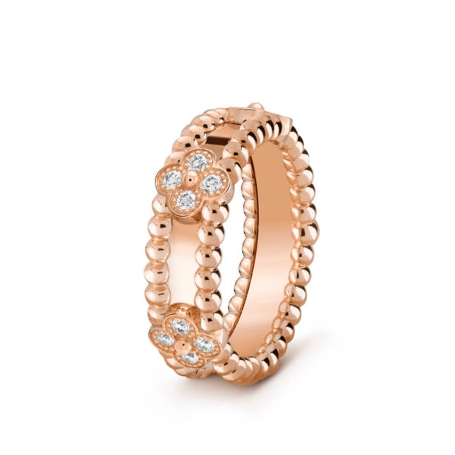 PERLEE PINK GOLD DIAMOND RING