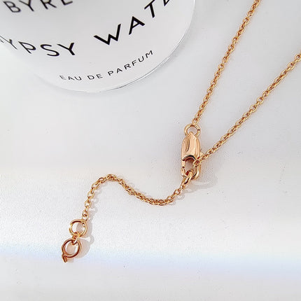 WULU 2 MOTIF PINK MOP PINK GOLD NECKLACE