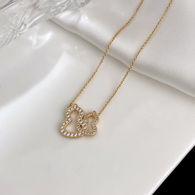 WULU DOUBLE DIAMOND NECKLACE