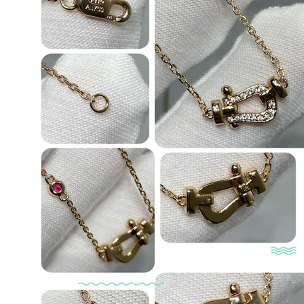 FORCE 10 DIAMOND PINK GOLD NECKLACE