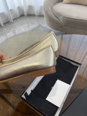 BALLET FLATS LIGHT GOLD LAMBSKIN