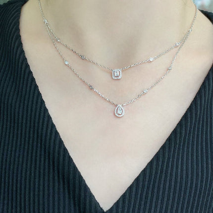 MY TWIN 2 ROW DIAMOND NECKLACE