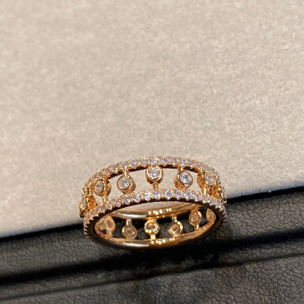 DEWDROP DIAMOND PAVED RING