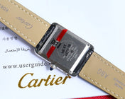 TANK MUST SMALL STEEL LEATHER STRAP WHITE DIAL