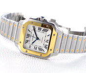 SANTOS LADY 35.1MM AUTOMATIC GOLD STEEL