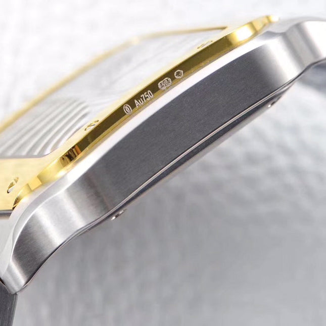 SANTOS LADY 35.1MM AUTOMATIC GOLD STEEL