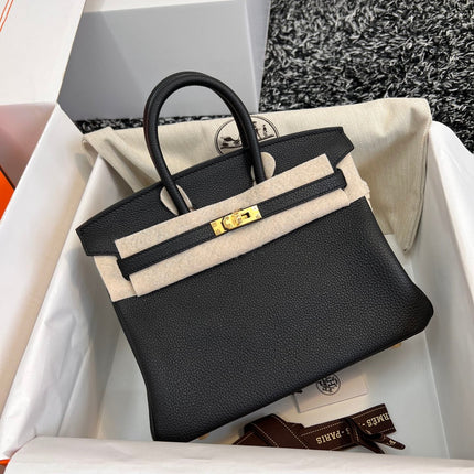 HM BIRKIN 25CM BLACK TOGO LEATHER GOLD HARDWARE