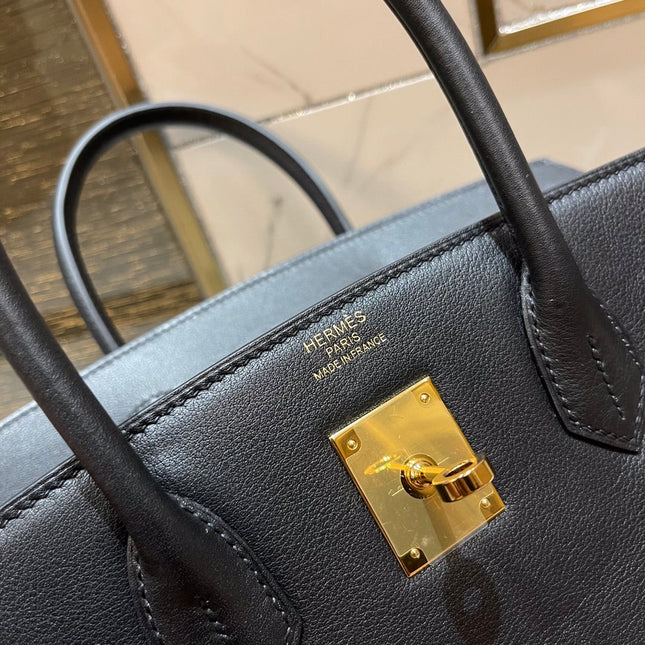 HM BIRKIN 30CM BLACK SWIFT LEATHER GOLD HARDWARE