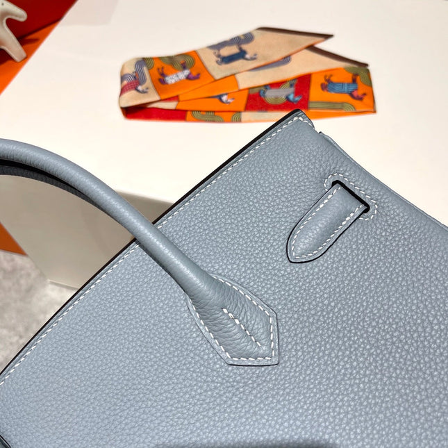 HM BIRKIN 30CM CLOUD BLUE TOGO LEATHER SILVER HARDWARE