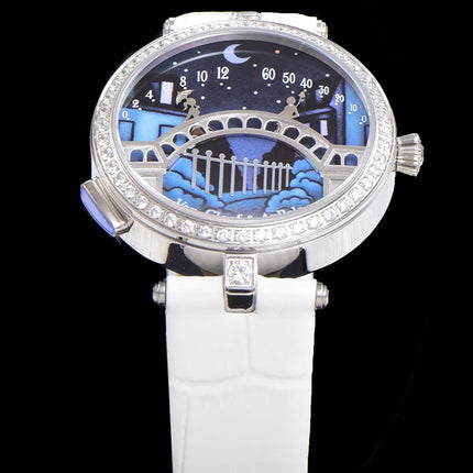 LADY ARPELS LOVER BRIDGE WHITE CROCODILE