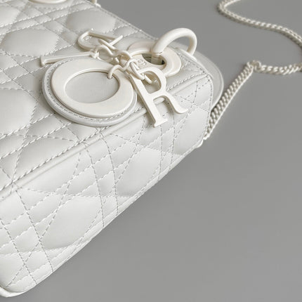 MINI LADY 17 MY ABC WHITE LAMBSKIN