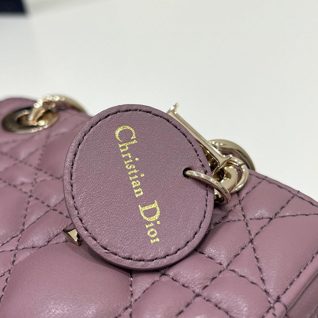 LADY D-JOY 16 MICRO PURPLE LAMBSKIN